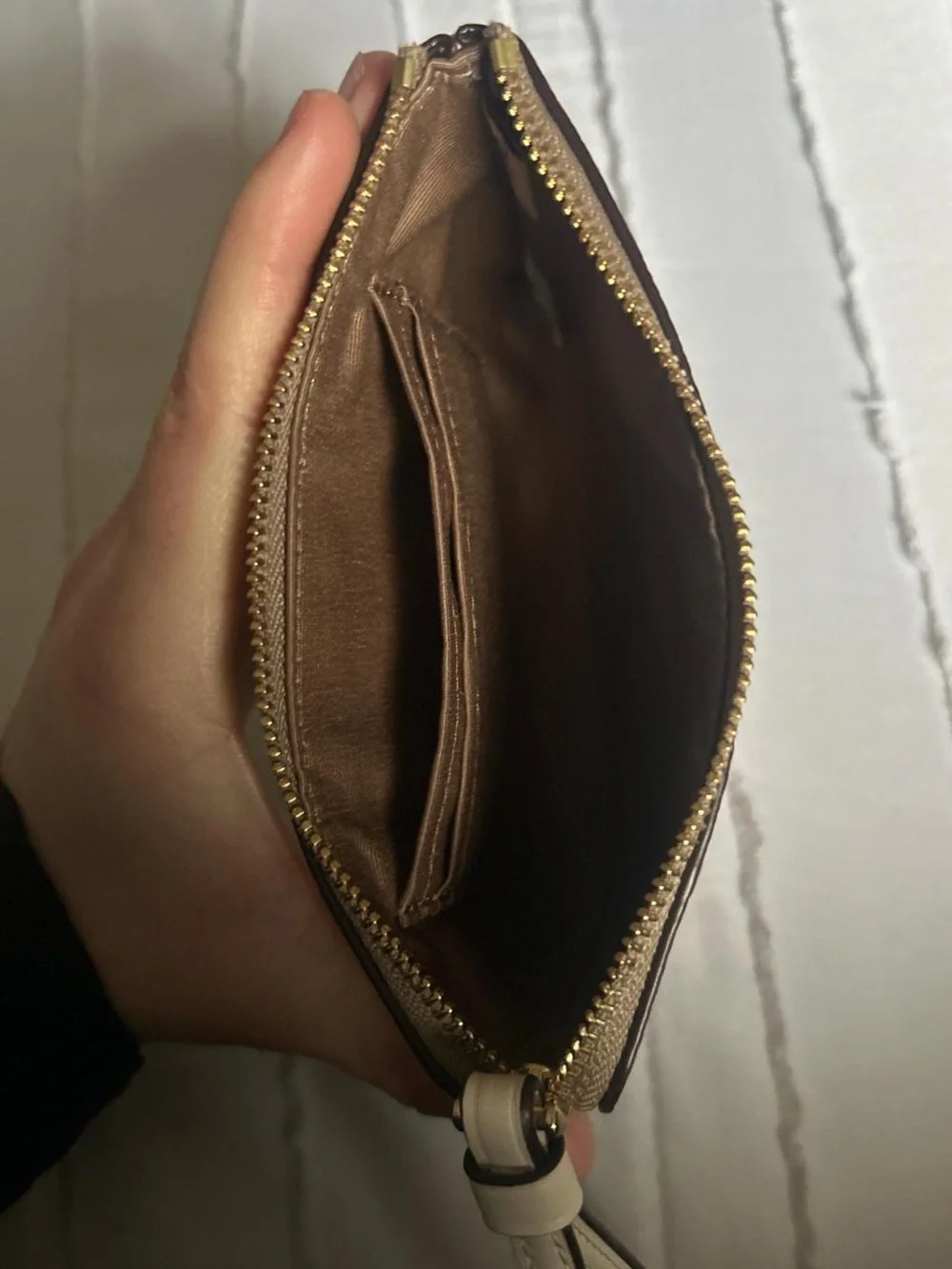 Coach signature wristlet